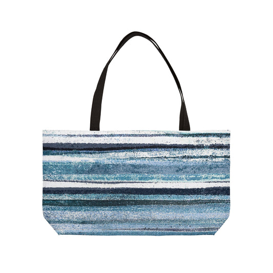 The Weekender Bag - Rustic Stripe, Surf