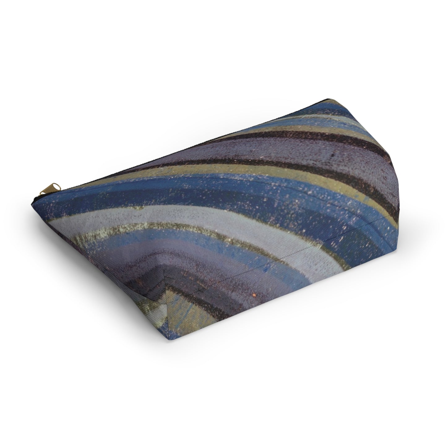 The Accessory Pouch - Rustic Stripe, Purple Mountains