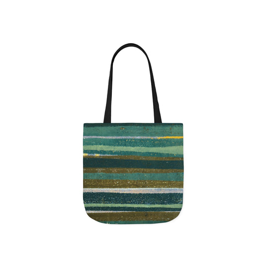 The Soft Tote - Rustic Stripe, Jade