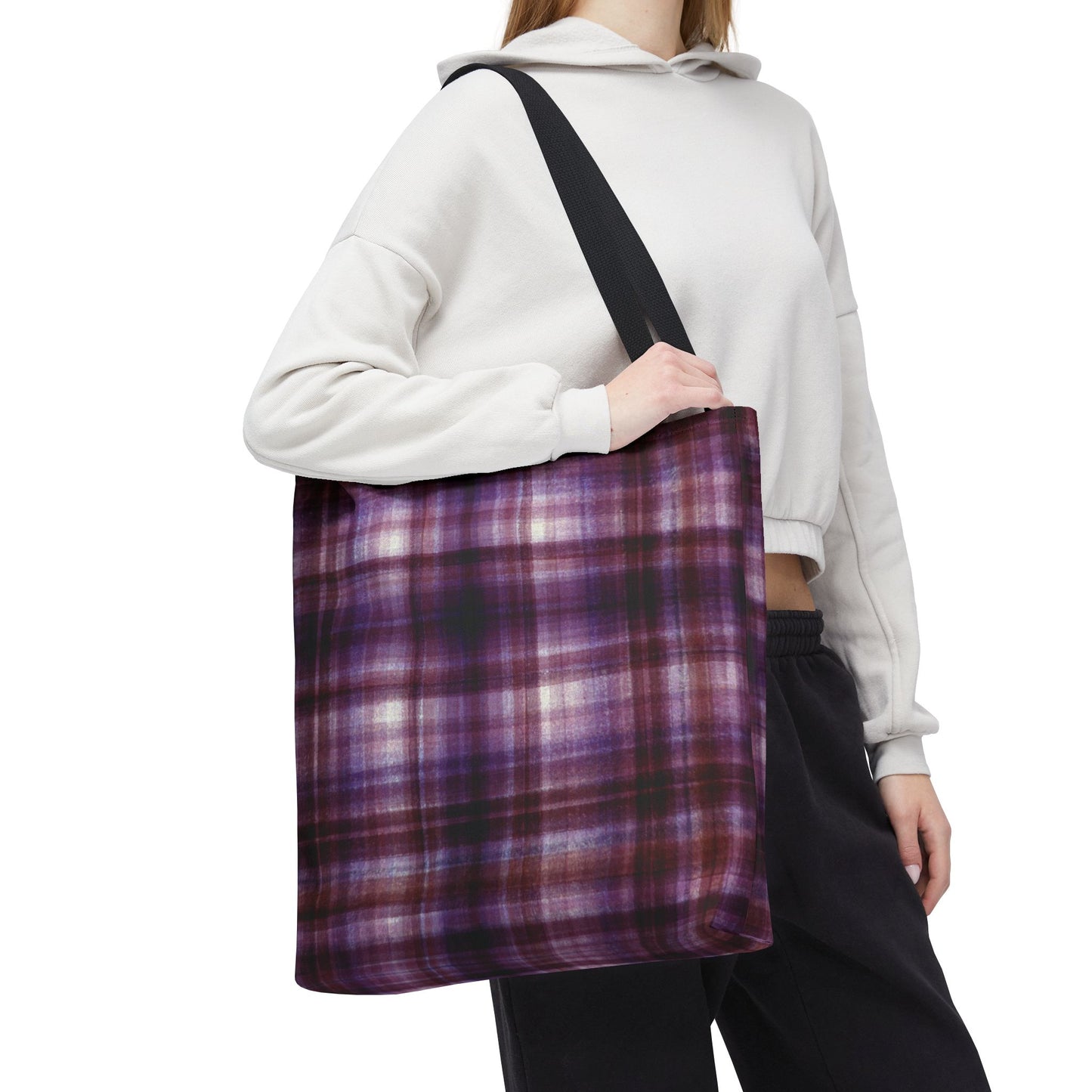 Everything Tote - Modern Madras, Mulberry