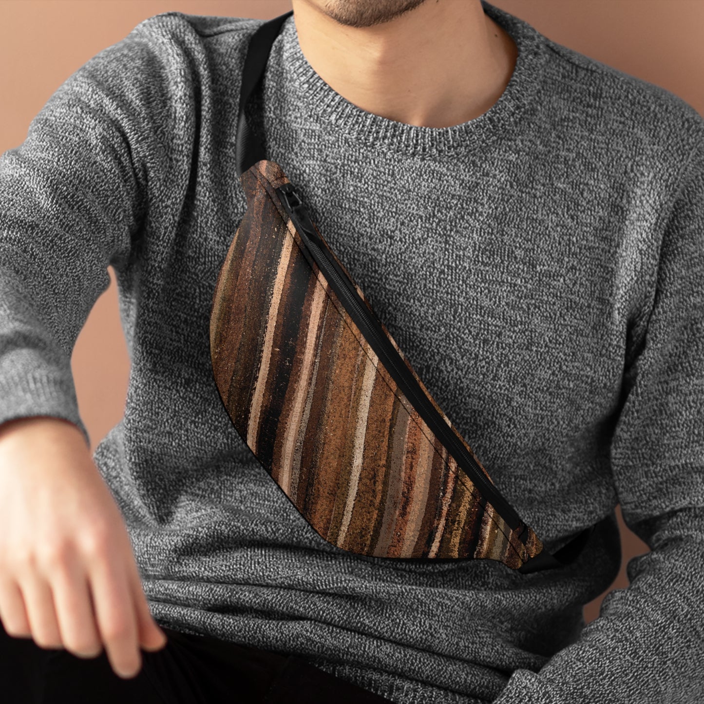 The Artsy Fanny - Rustic Stripe, Sepia