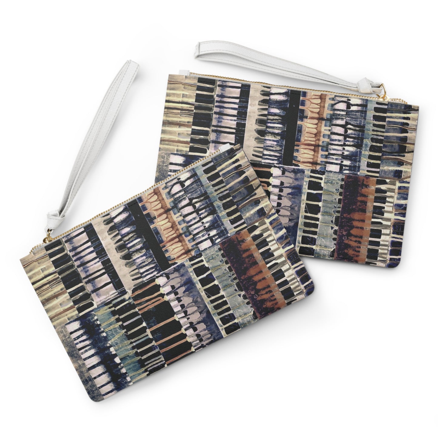 The Vegan Leather Clutch - Color Drift, Polaroid