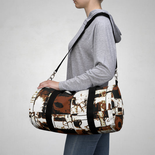 The Durable Duffle Bag - Memory Block, Sepia