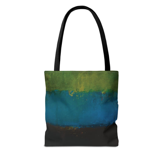The Everything Tote - Rustic Stripe, Vivid Turquoise