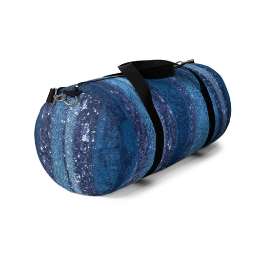 The Duffle Bag - Rustic Stripe, Sapphire