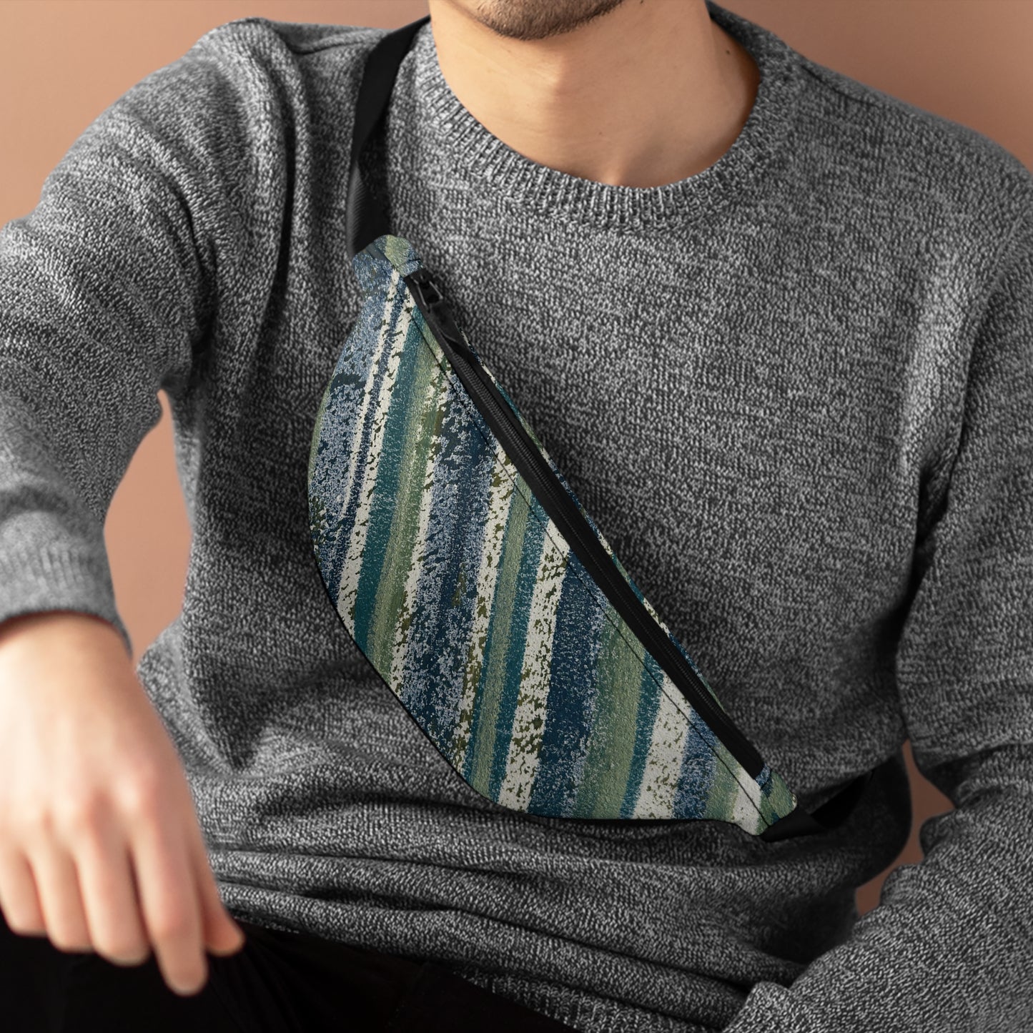 The Artsy Fanny - Rustic Stripe, Beach Glass