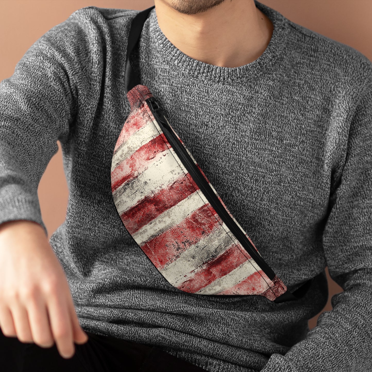 The Artsy Fanny - Rustic Stripe, Sangria