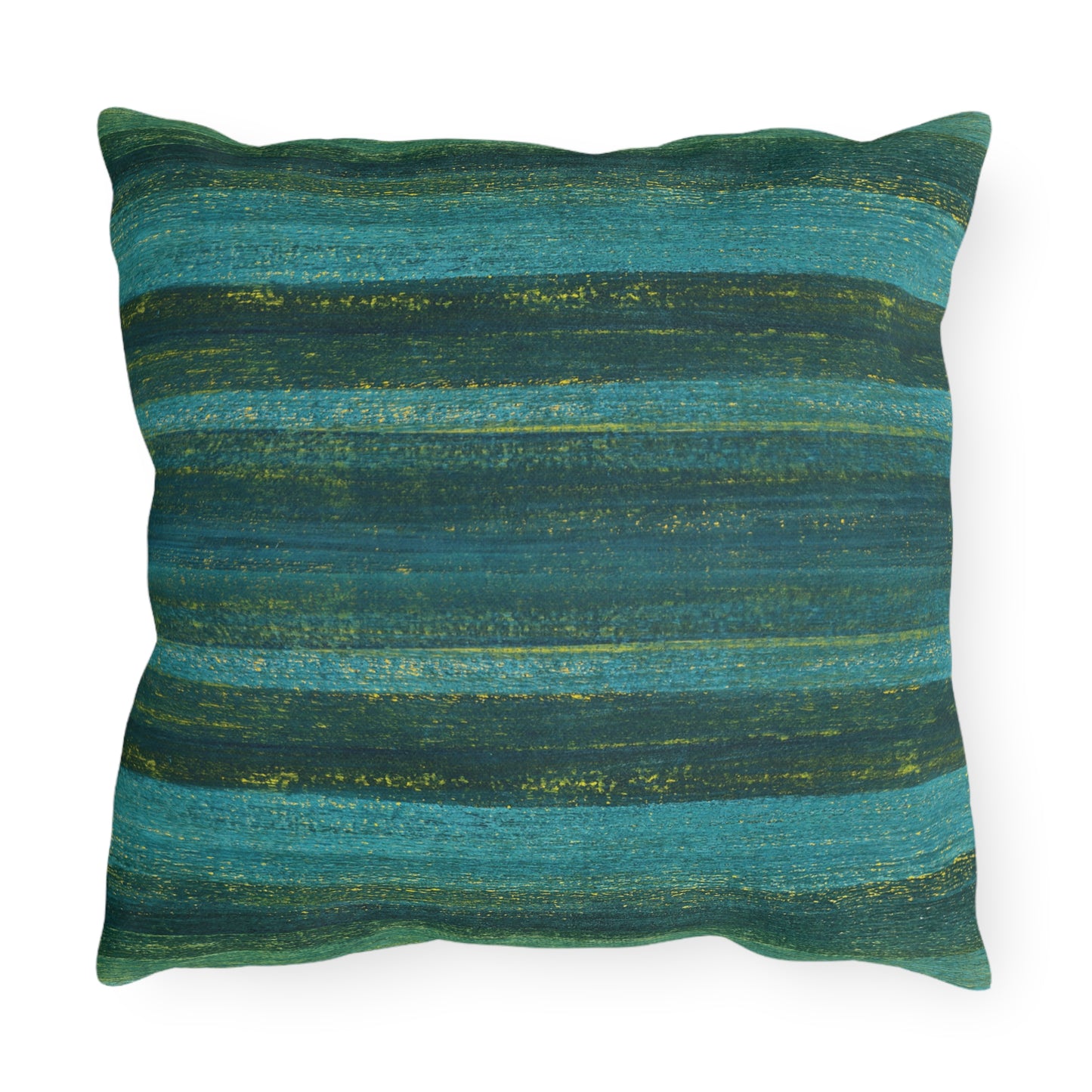 The Outdoor Pillow - Rustic Stripe, Algae