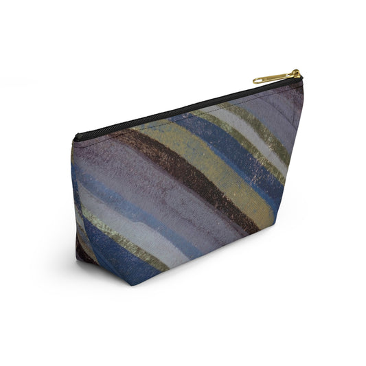 The Accessory Pouch - Rustic Stripe, Purple Mountains