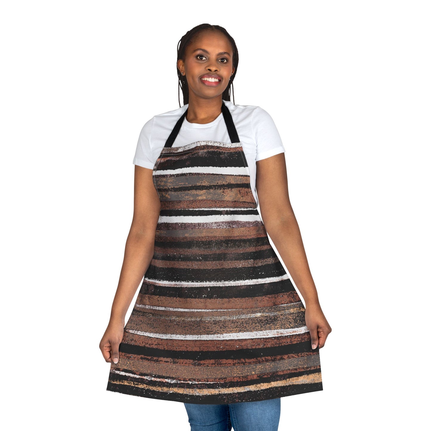 The Maker's Apron - Rustic Stripe, Copper Hills