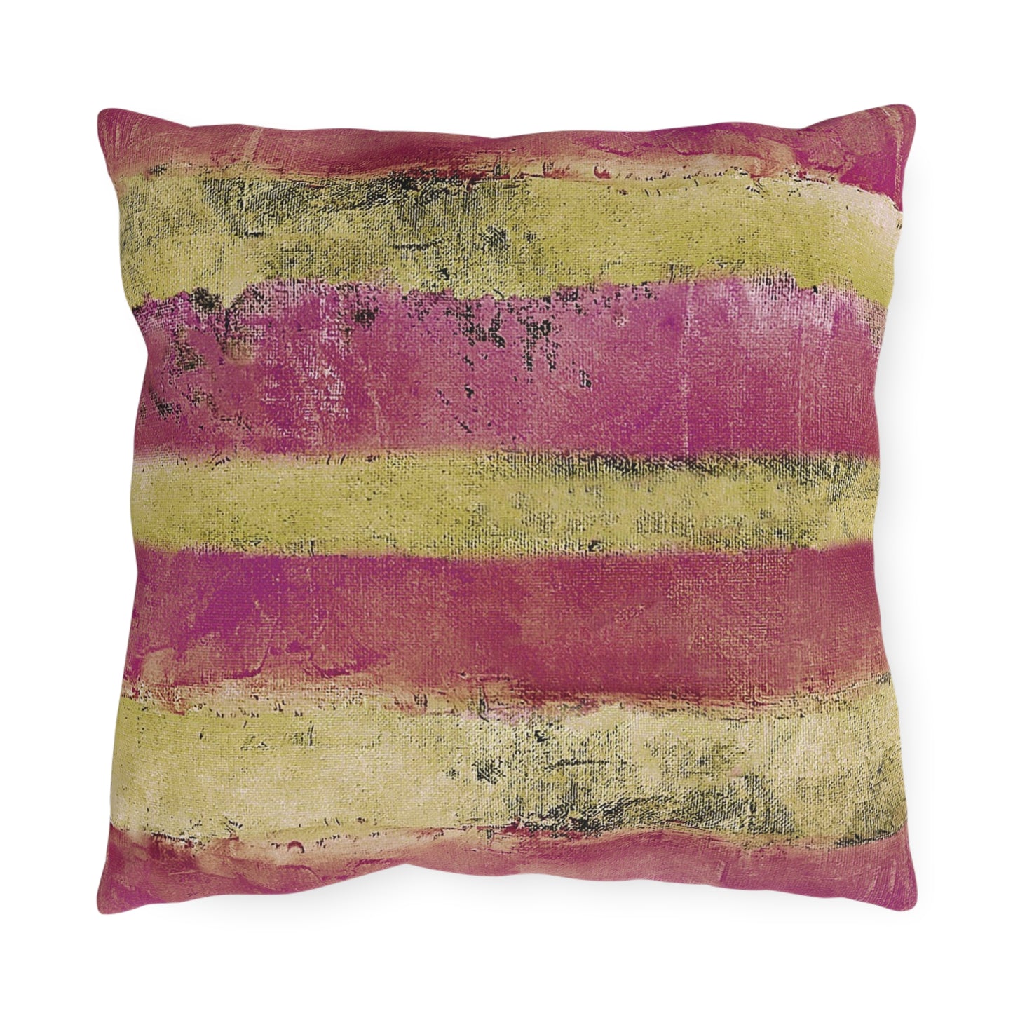 The Outdoor Pillow - Rustic Stripe, Cherry Blossom