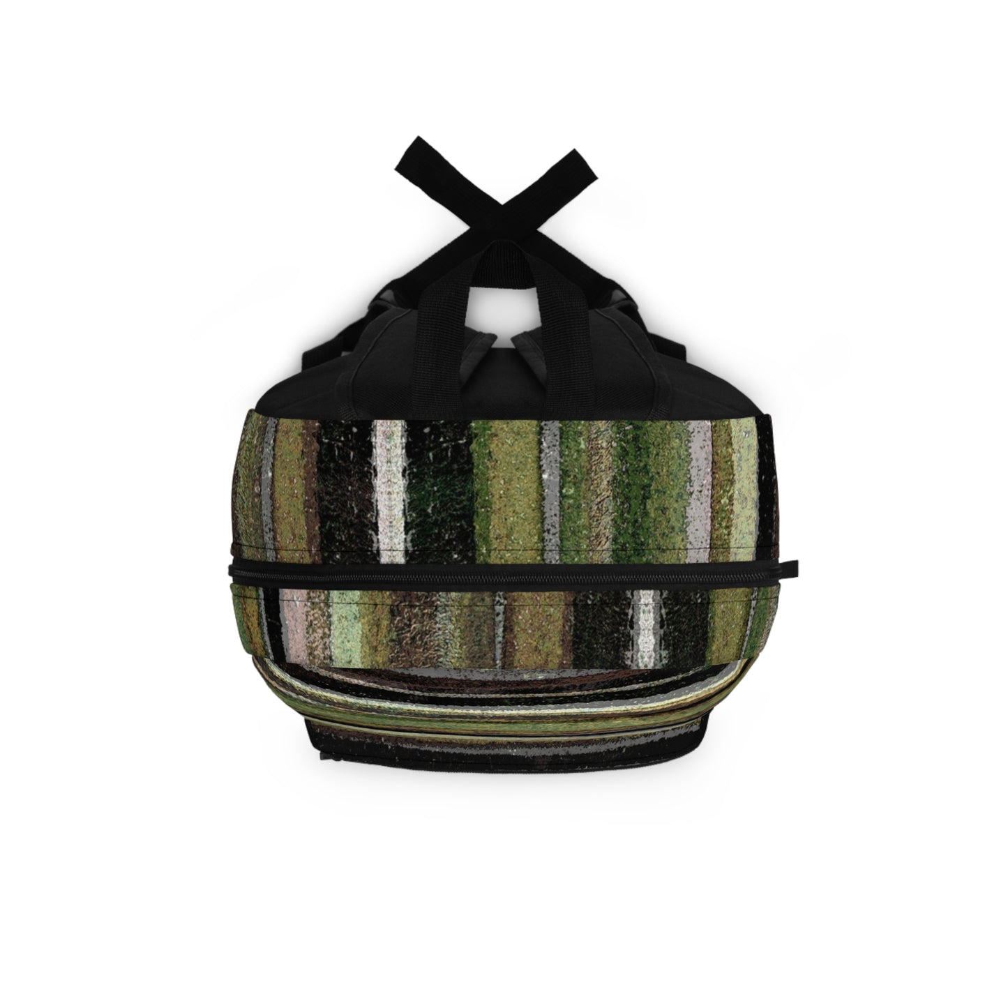 The Art On Your Back Pack - Rustic Stripe, Camper Green