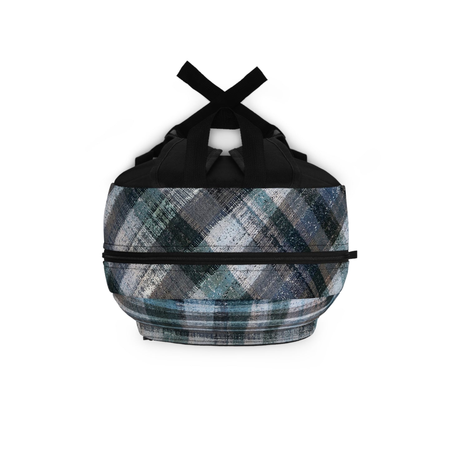 The Art On Your Back Pack - Rustic Plaid, Aquamarine