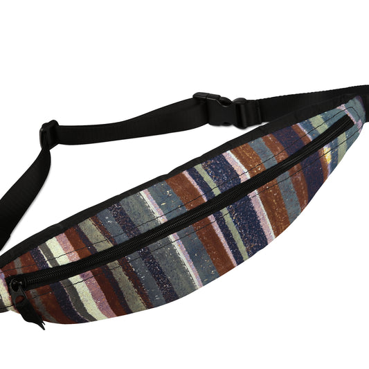 The Artsy Fanny - Rustic Stripe, Rust and Steel