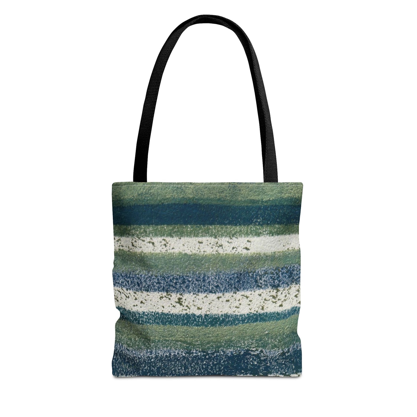 The Everything Tote - Rustic Stripe, Beach Glass