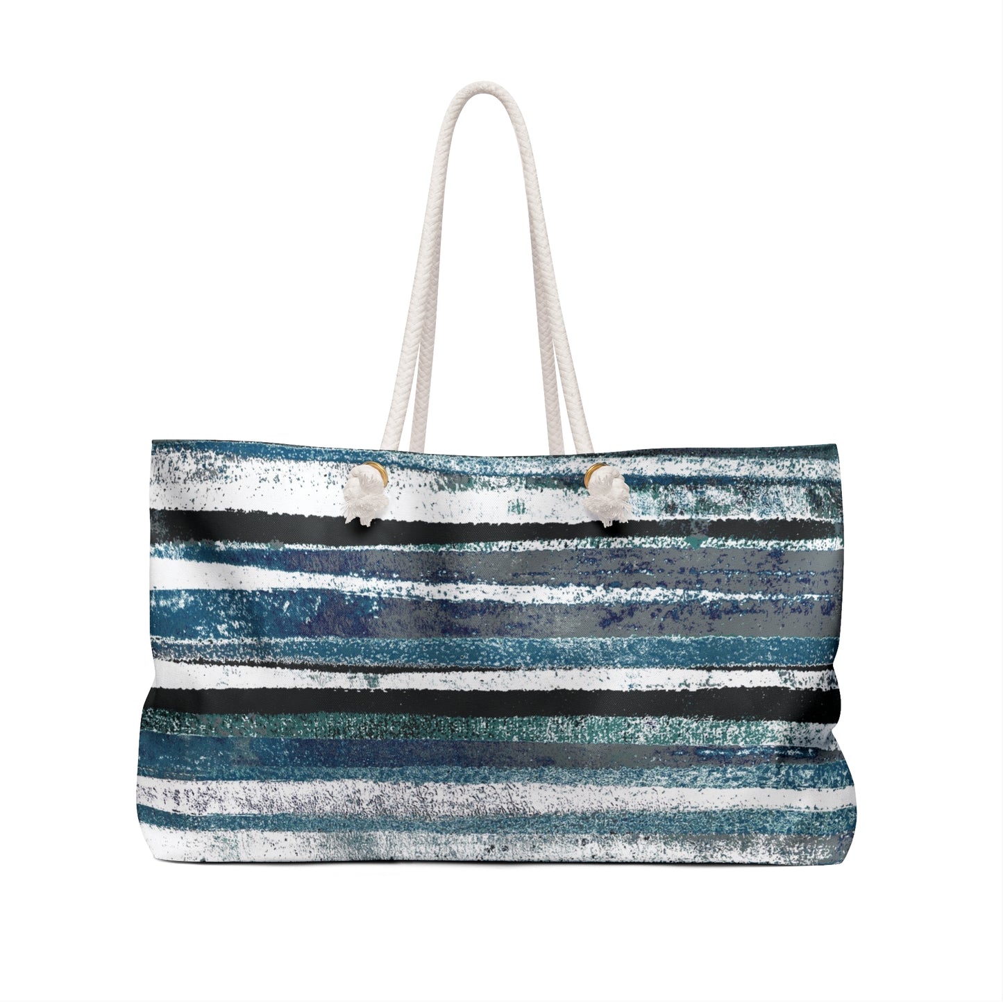 The Weekender Bag - Rustic Stripe, Marina