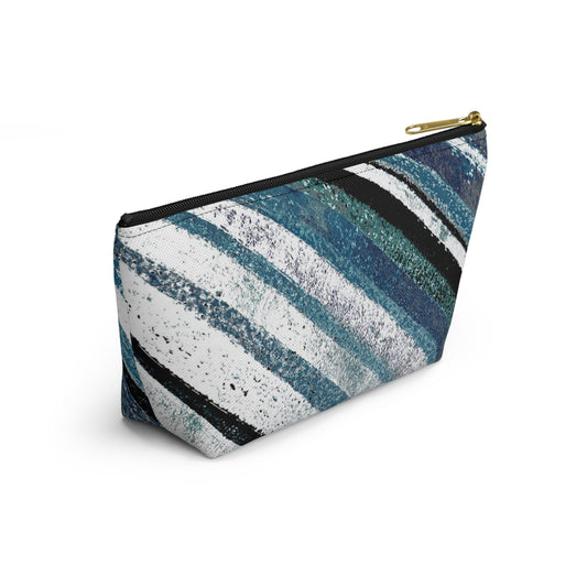 The Accessory Pouch - Rustic Stripe, Marina
