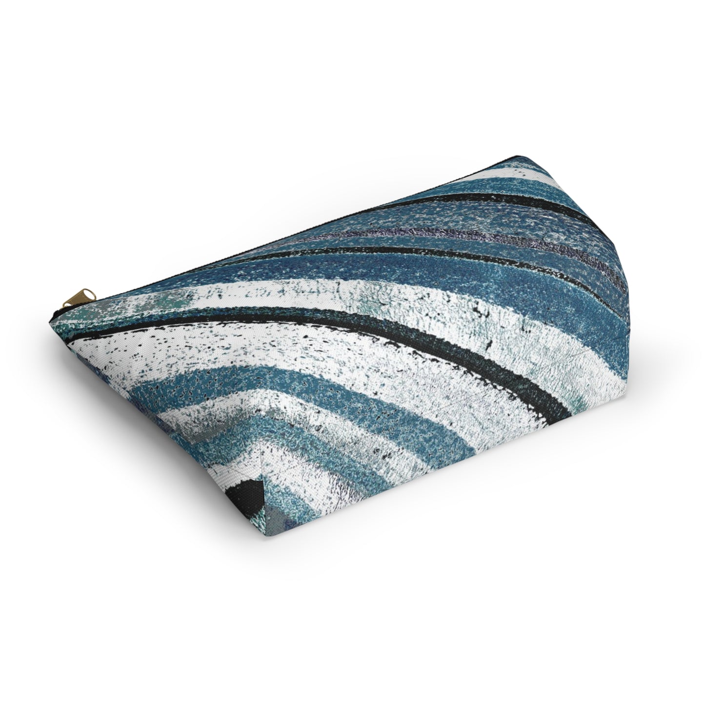 The Accessory Pouch - Rustic Stripe, Marina