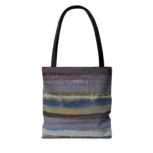 The Everything Tote - Rustic Stripe, Purple Mountains