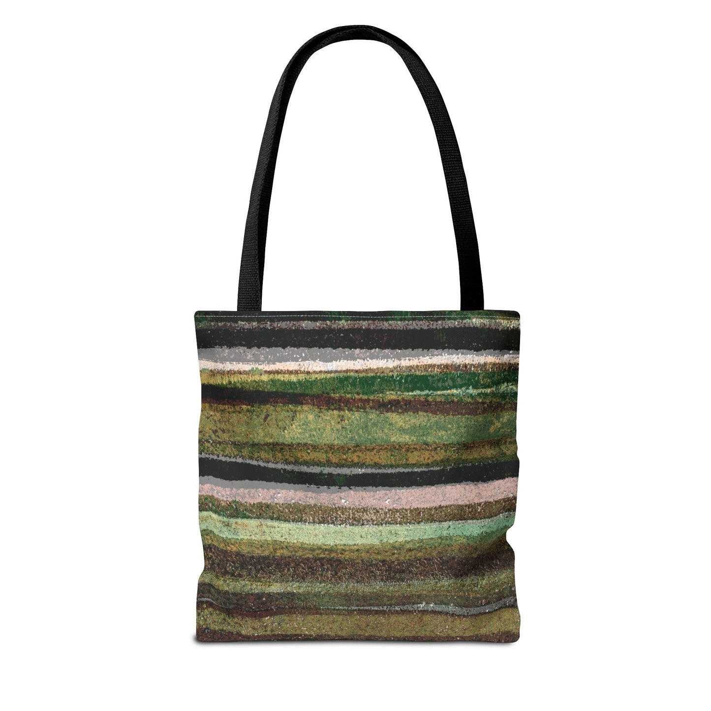 The Everything Tote - Rustic Stripe, Camper Green