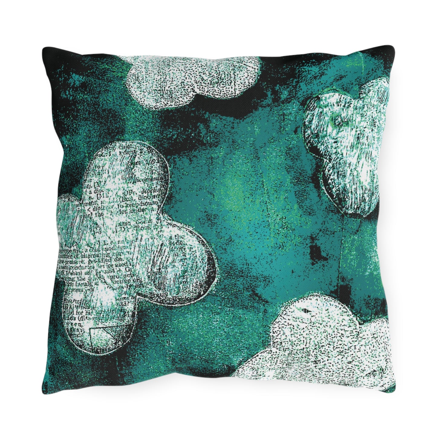 The Outdoor Pillow - Bloom, Aquamarine