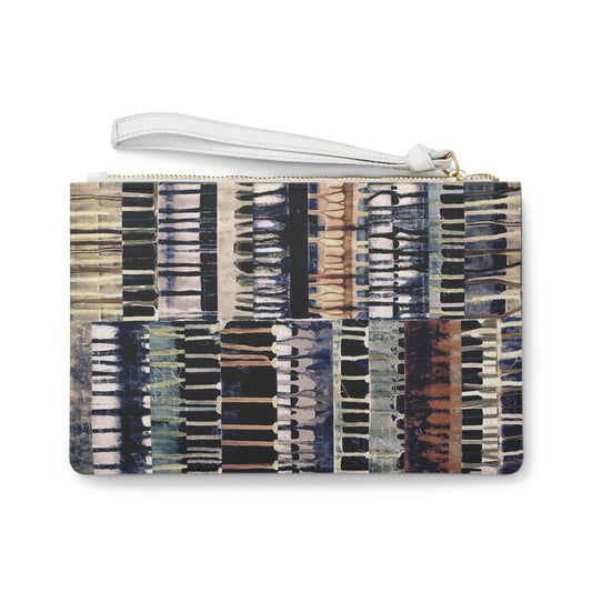 The Vegan Leather Clutch - Color Drift, Polaroid