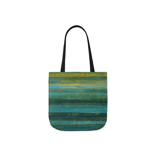 The Soft Tote - Rustic Stripe, Algae