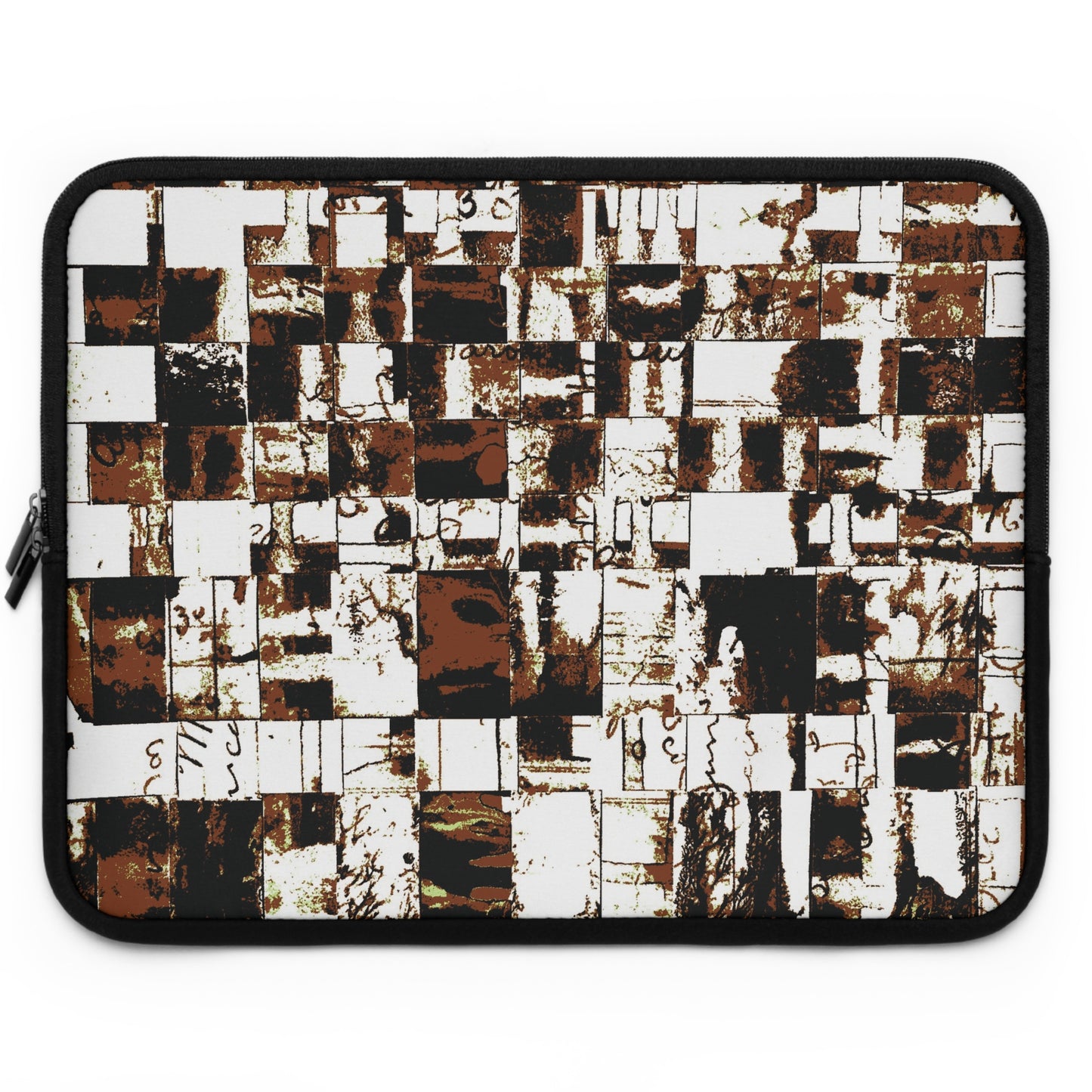 The Laptop Sleeve - Memory Block, Sepia