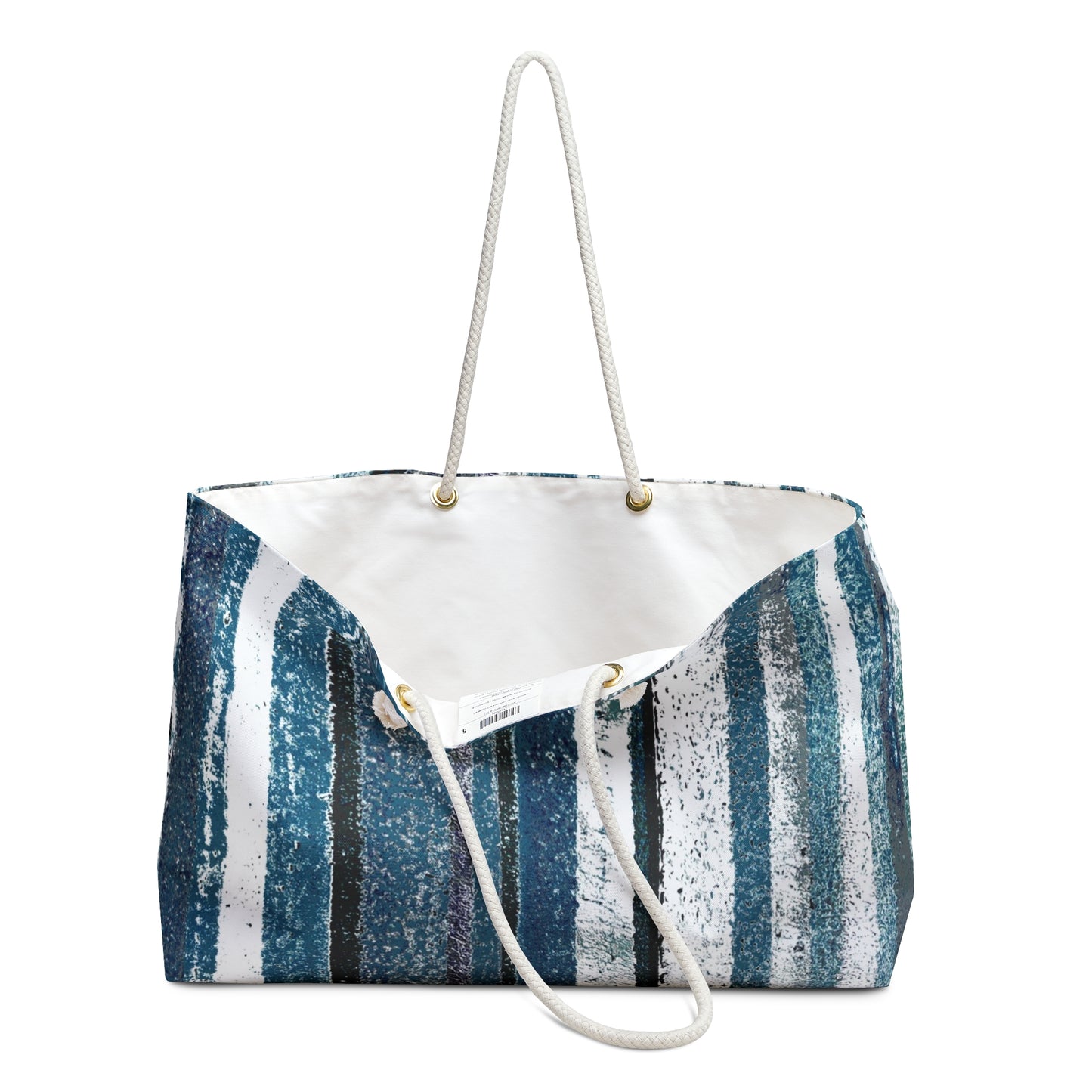 The Weekender Bag - Rustic Stripe, Marina