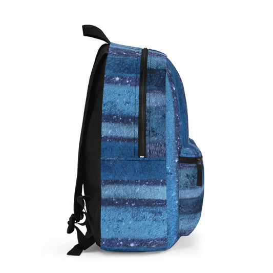 The Art On Your Back Pack - Rustic Stripe, Sapphire