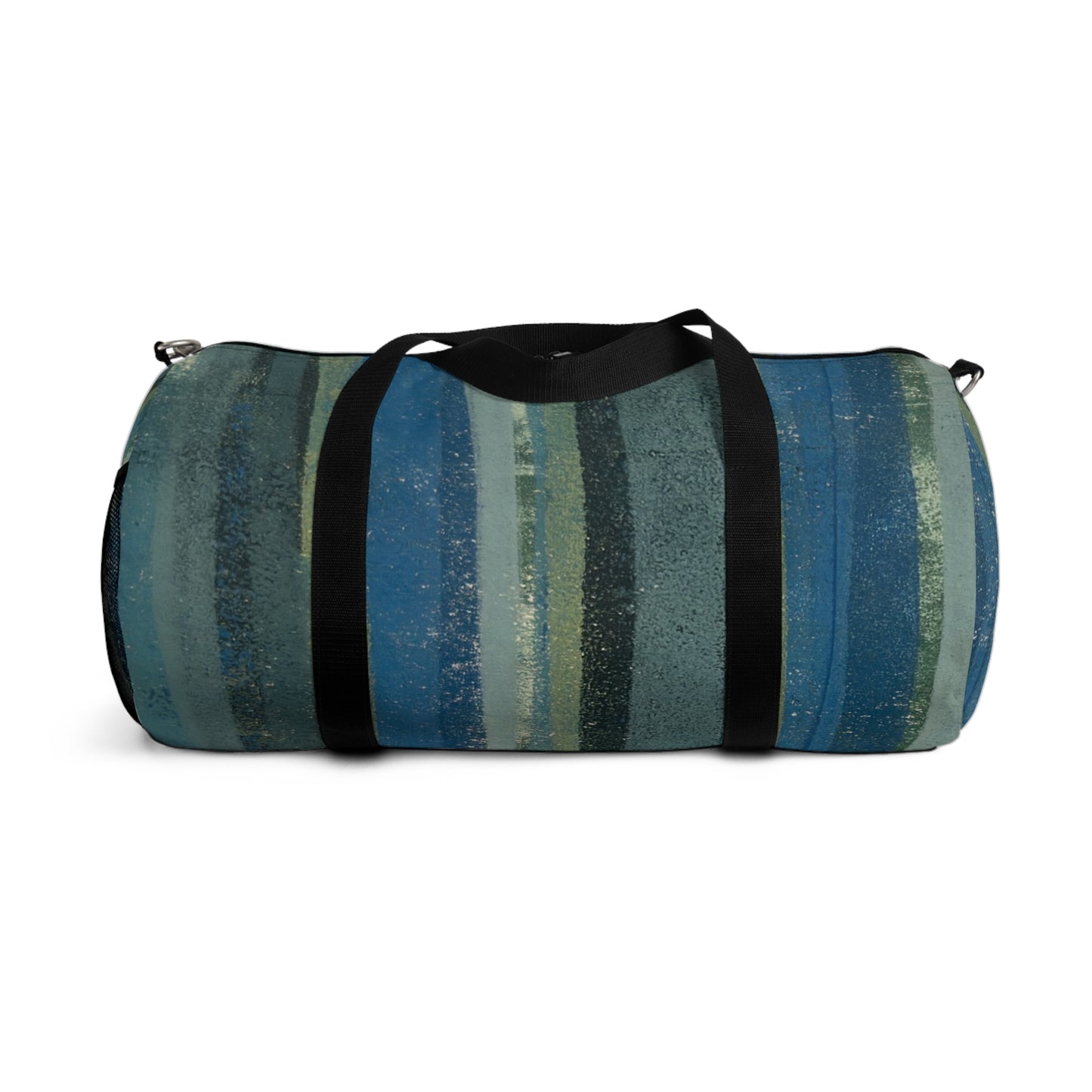 The Duffle Bag - Rustic Stripe, Lagoon