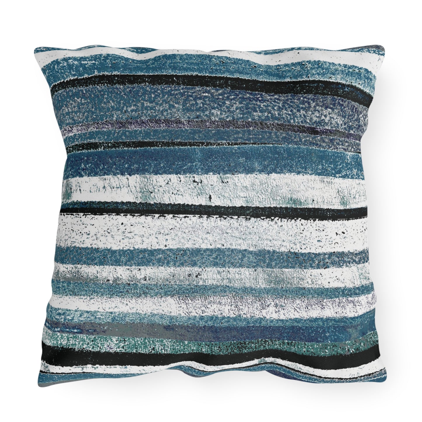 The Outdoor Pillow - Rustic Stripe, Marina