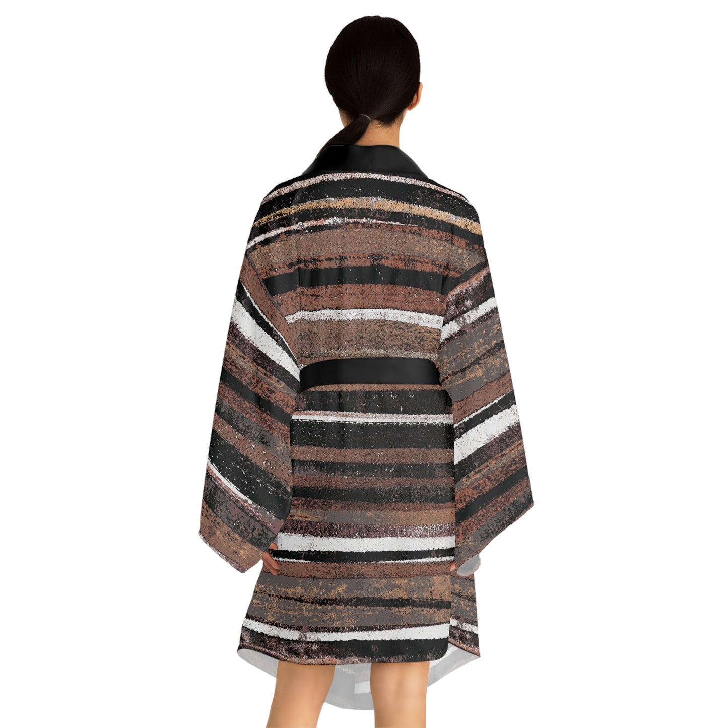 The Chroma Kimono - Rustic Stripe, Copper Hills