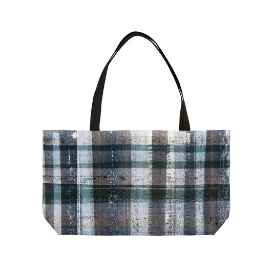The Weekender Bag - Rustic Plaid, Storm