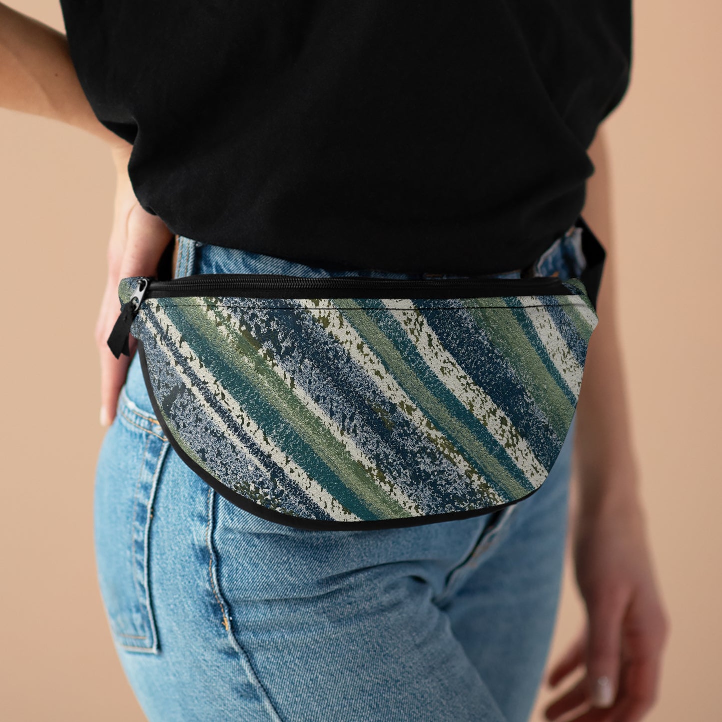 The Artsy Fanny - Rustic Stripe, Beach Glass