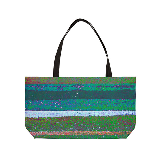 The Weekender Bag - Rustic Stripe, Spirulina