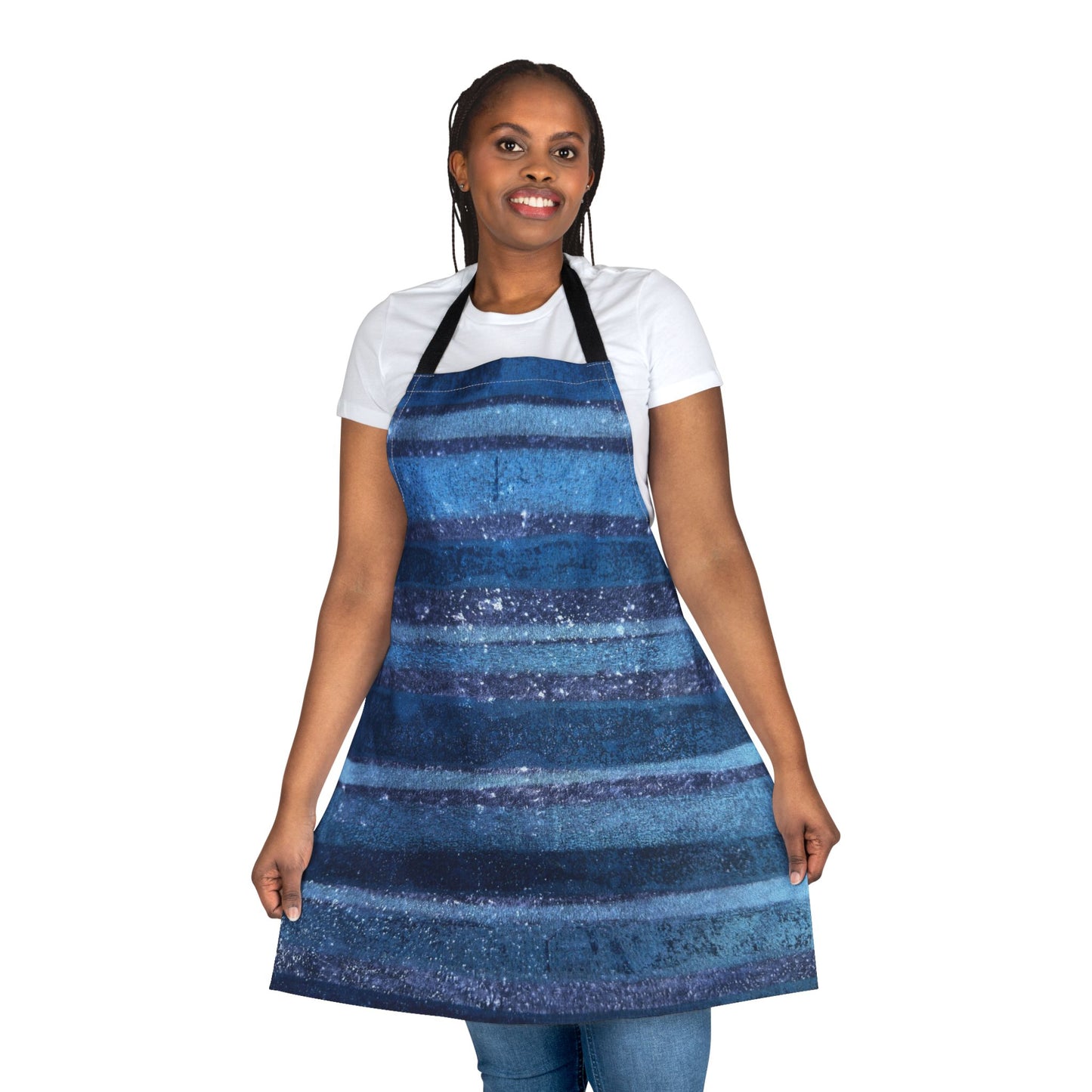 The Maker's Apron - Rustic Stripe, Sapphire