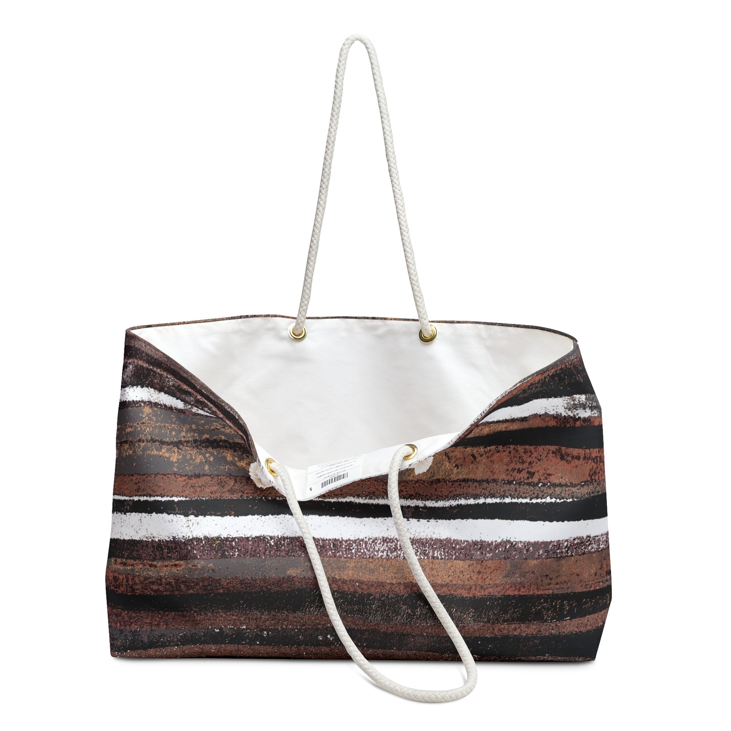 The Weekender Bag - Rustic Stripe, Copper Hills