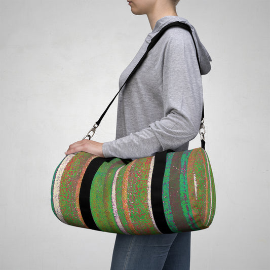 The Durable Duffle Bag - Rustic Stripe, Agave