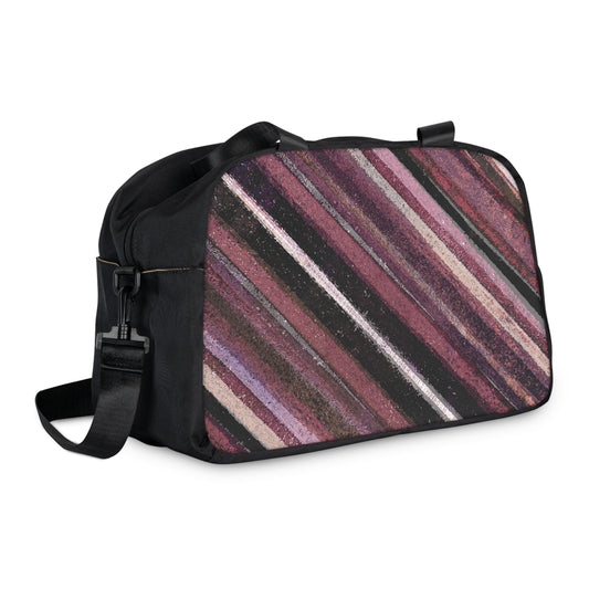 The Gym Bag - Rustic Stripe, Blackberry