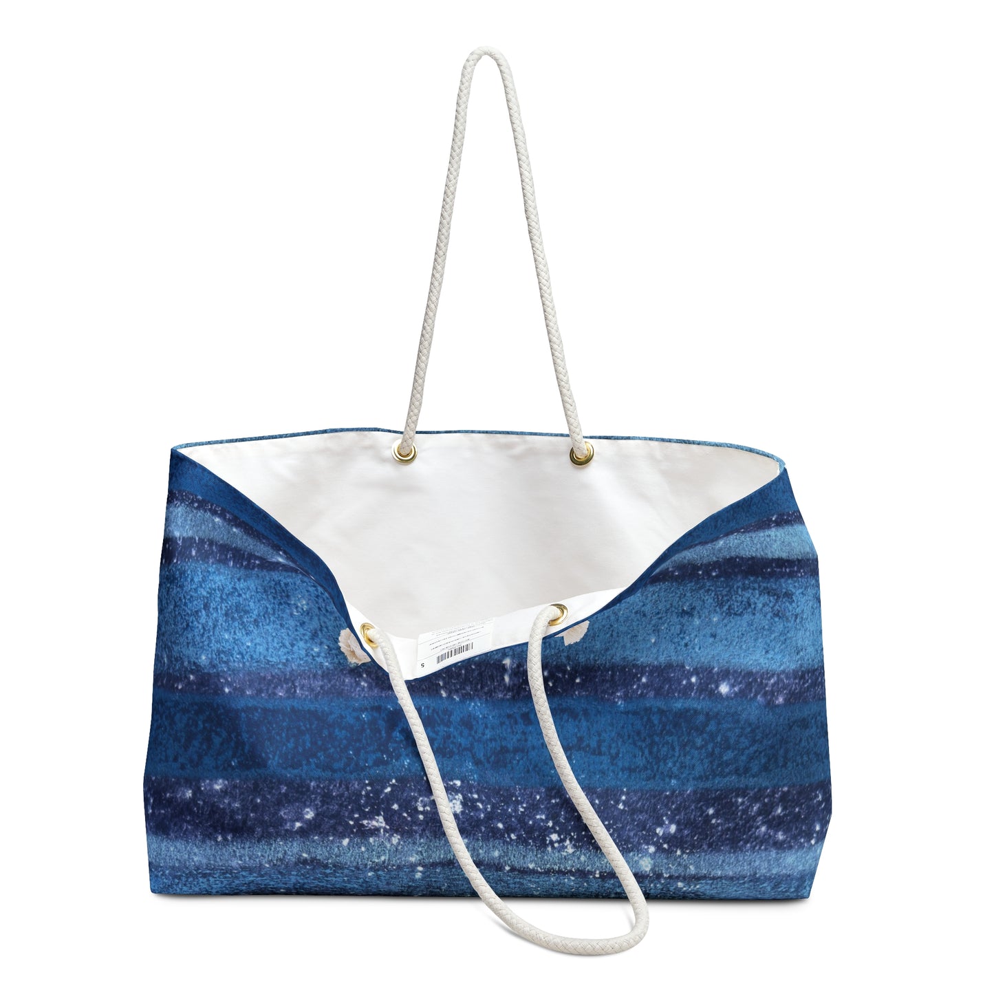 The Weekender Bag - Rustic Stripe, Sapphire
