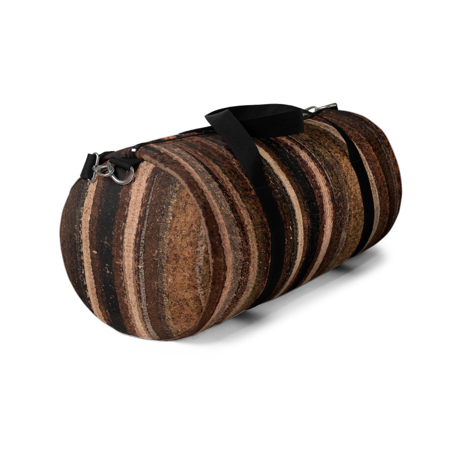 The Duffle Bag - Rustic Stripe, Sepia