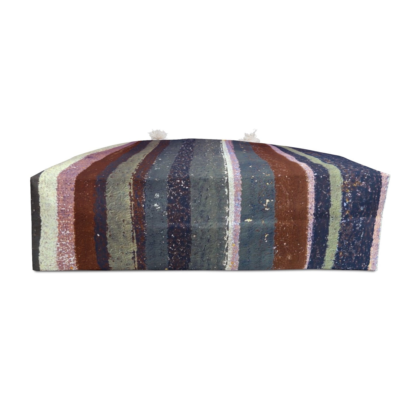 The Weekender Bag, Rustic Stripe - Rust and Steel