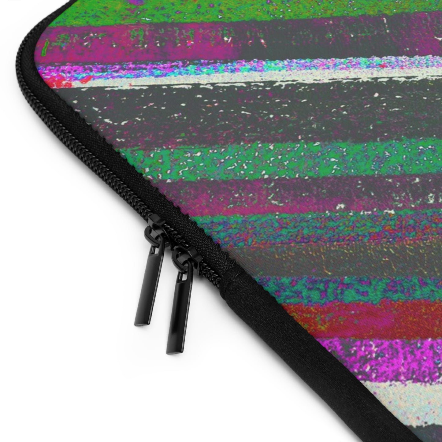 The Laptop Sleeve - Rustic Stripe, Spirulina
