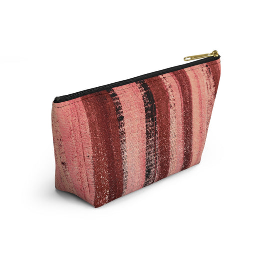 The Accessory Pouch - Rustic Stripe, Rosé All Day