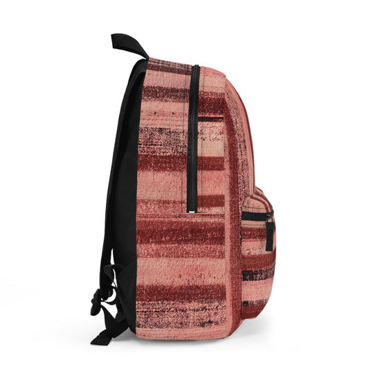 The Art On Your Back Pack - Rustic Stripe, Rosé All Day