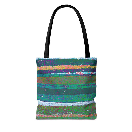 The Everything Tote - Rustic Stripe, Spirulina