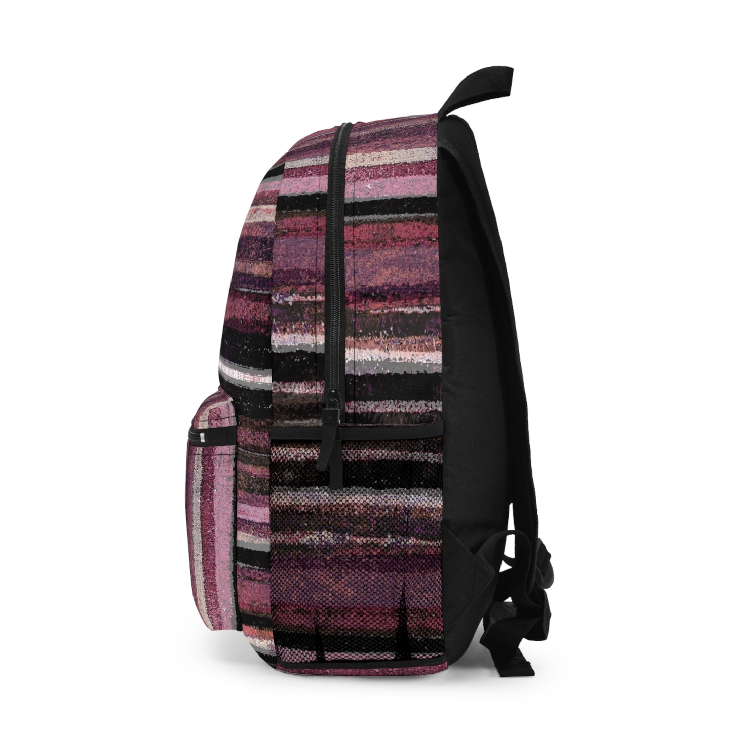 The Art On Your Back Pack - Rustic Stripe, Blackberry