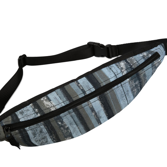 The Artsy Fanny - Rustic Stripe, Steel Blue