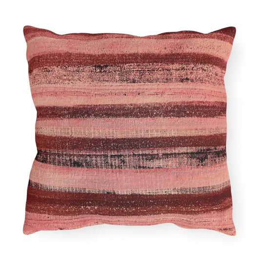 The Outdoor Pillow - Rustic Stripe, Rosè All Day